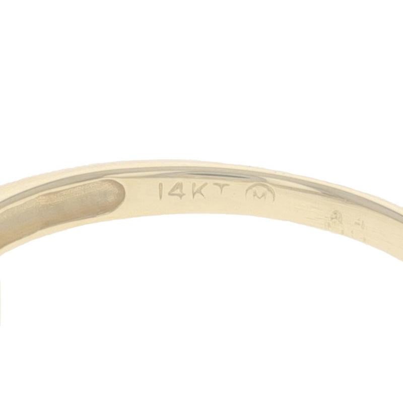 Yellow Gold Diamond Enhancer Wedding Band 14k Round.25ctw Channel Set Guard Ring For Sale 2