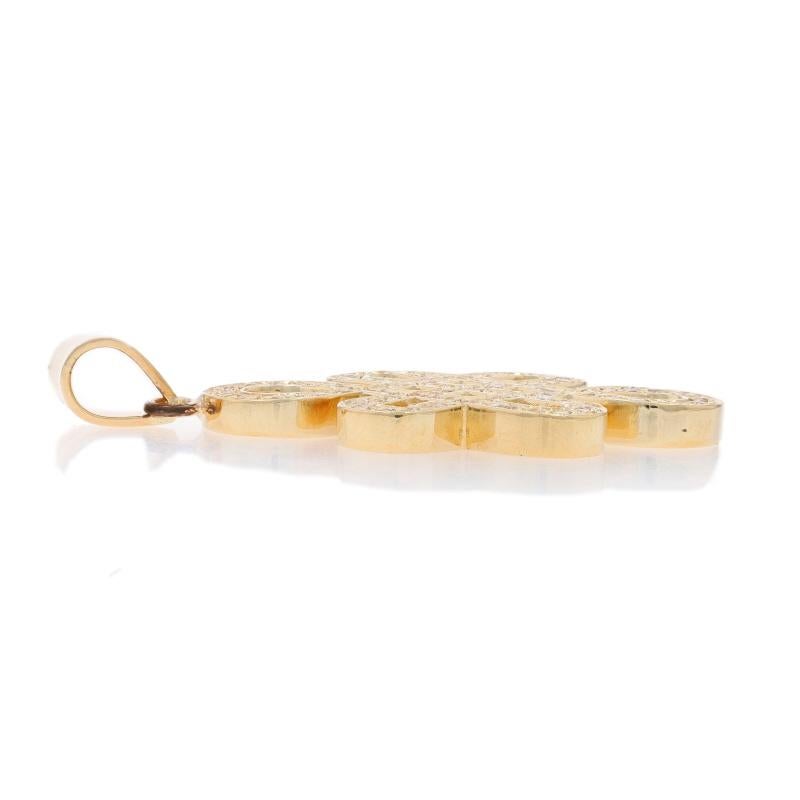 Colgante de Oro Amarillo Diamante Amor Eterno - 14k Redondo 1.50ctw Nudo Celta Corte redondo en venta