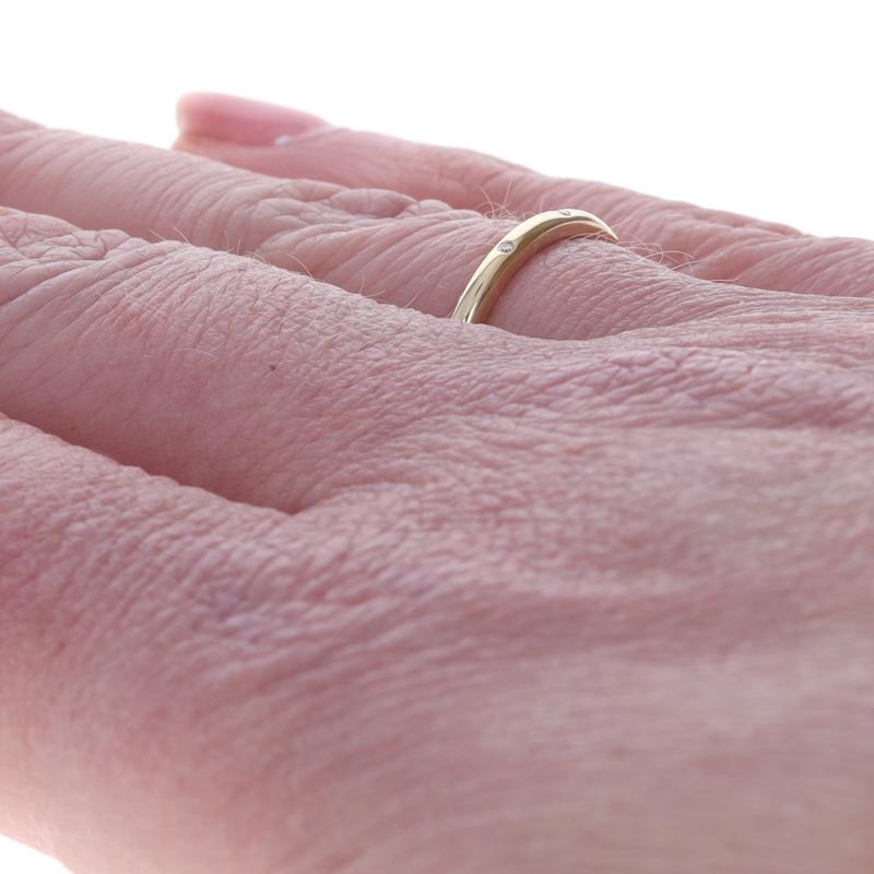 Bracelet éternel en or jaune avec diamant - 14k Round Brilliant Ring Pour femmes en vente