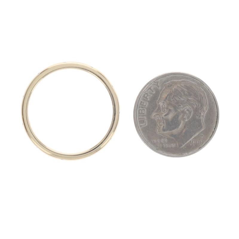 Bracelet éternel en or jaune avec diamant - 14k Round Brilliant Ring en vente 1