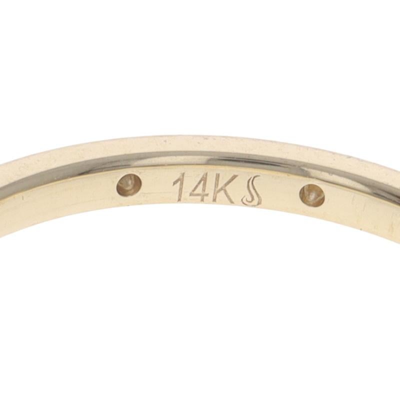 Bracelet éternel en or jaune avec diamant - 14k Round Brilliant Ring en vente 2