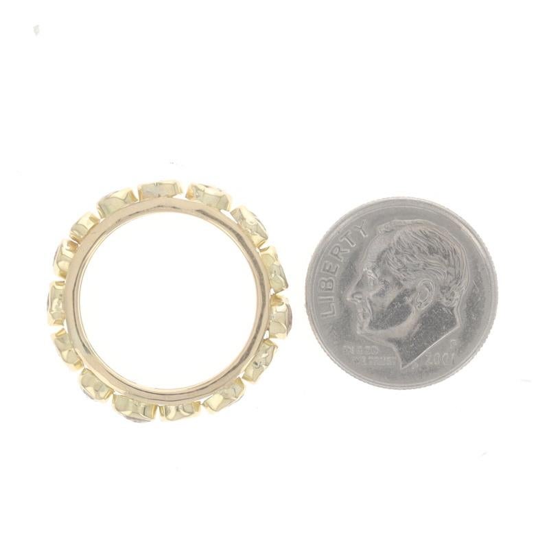 Eternity-Ring aus Gelbgold mit Diamanten - 22k Rose 1,20ctw Ehering Größe 5 1/2 Damen