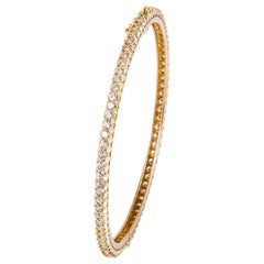 Diamant Eternity Armreif aus 18 Karat Gelbgold mit Diamant