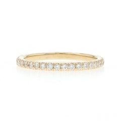 Yellow Gold Diamond Eternity Wedding Band - 14k Round .75ctw Ring Sz 7 1/4