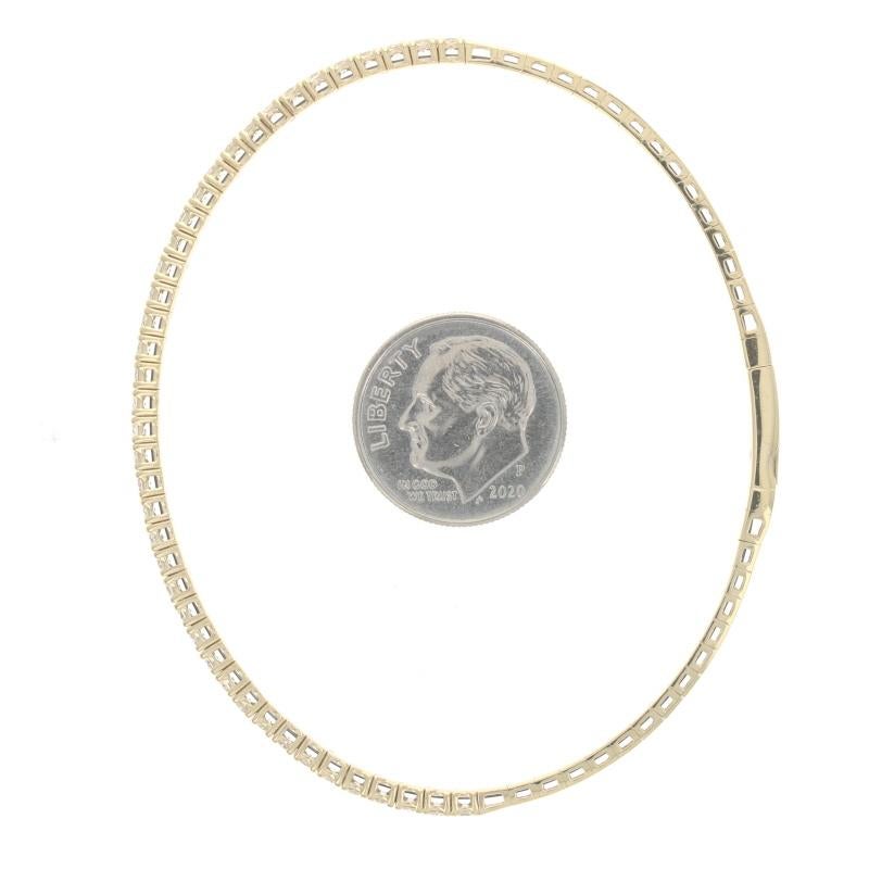 Flex-Armreif aus Gelbgold mit Diamanten 6 1/2