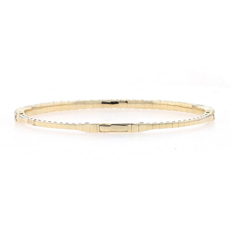 Flex Armreif aus Gelbgold mit Diamanten 6 3/4