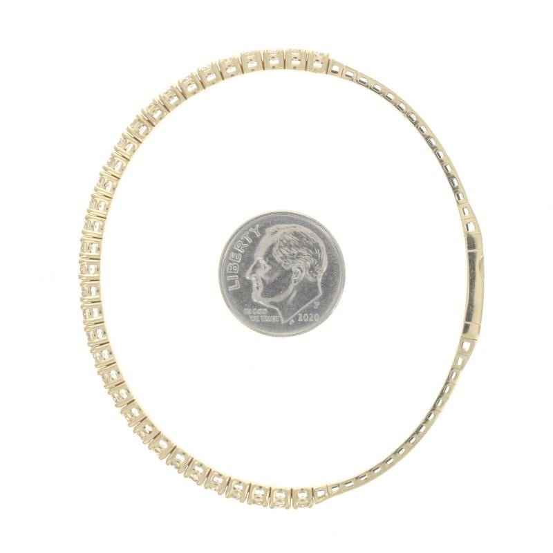Flex Armreif aus Gelbgold mit Diamanten 6 3/4