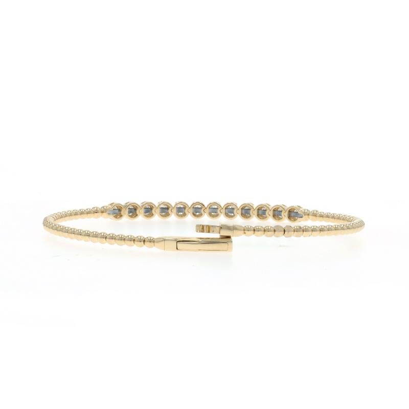 Donna Bracciale Flex con diamanti in oro giallo da 6 3/4