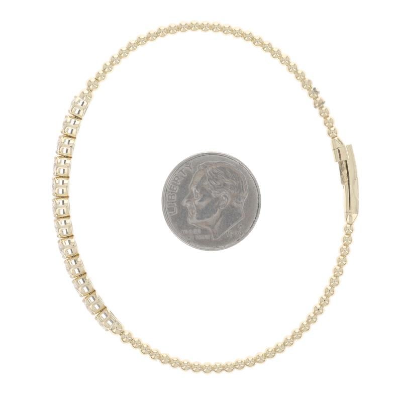 Bracciale Flex con diamanti in oro giallo da 6 3/4