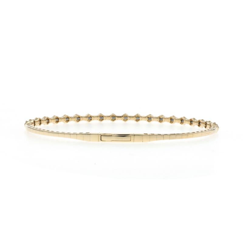 Donna Bracciale Flex con diamanti in oro giallo da 6,3/4