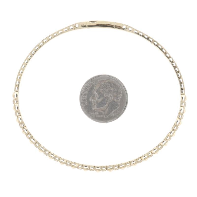 Bracciale Flex con diamanti in oro giallo da 6,3/4