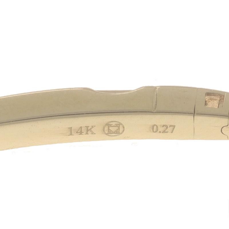 Bracelet flexible en or jaune avec diamants 6 3/4