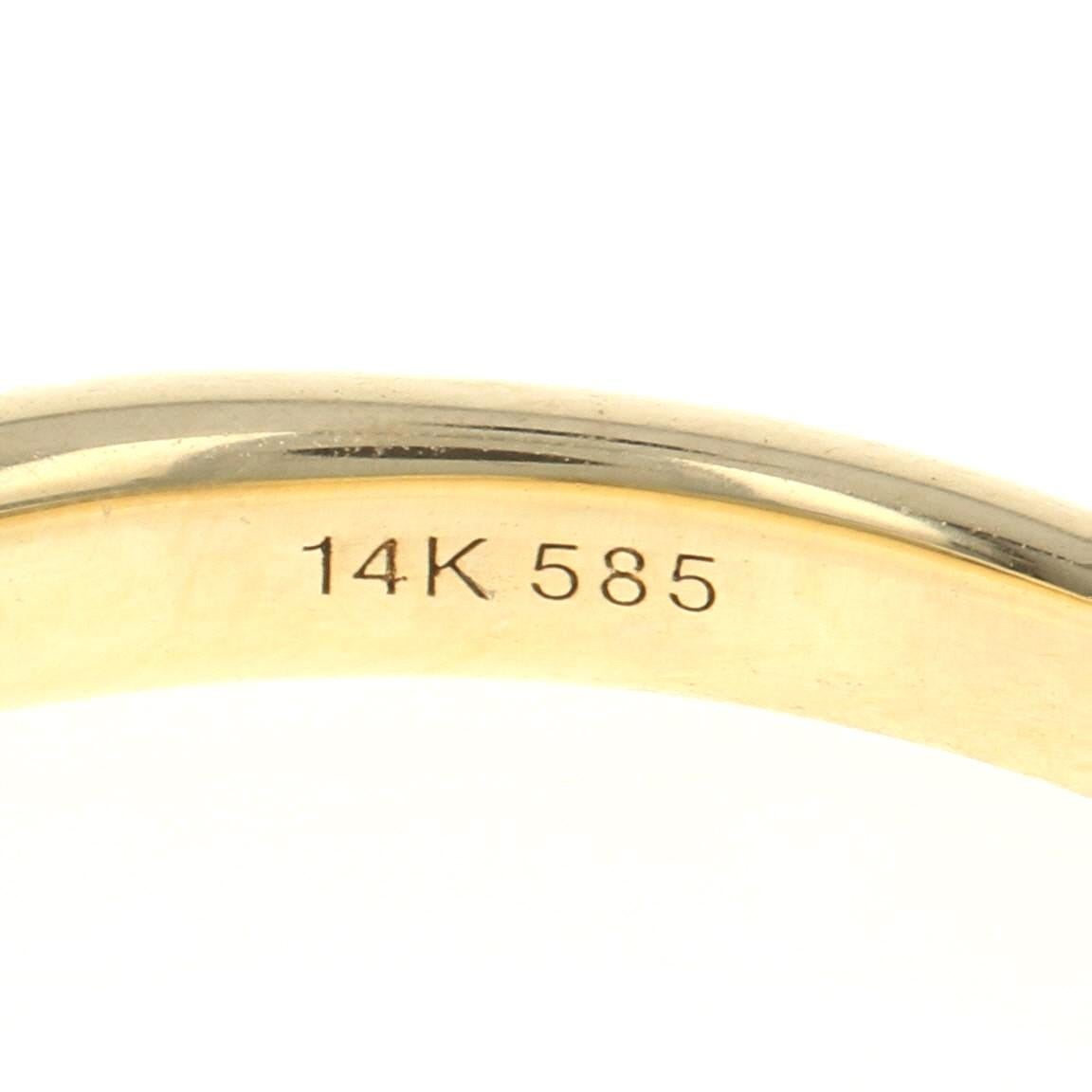 Yellow Gold Diamond French Set Wedding Band - 14k Round Brilliant .49ctw Ring For Sale 1
