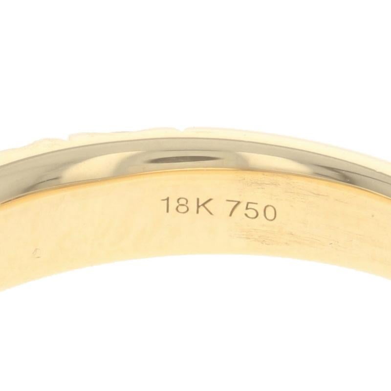 Gelbgold Diamant Französisch Set Hochzeit Band - 18k Runde Brillant 1,50ctw Ring im Angebot 2