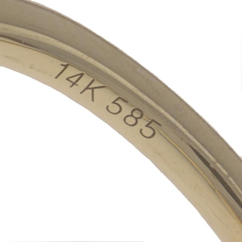Gelbgold Diamant Französisch gefasster Wishbone Band -14k Rnd .49ctw Enhancer Guard Ring Damen
