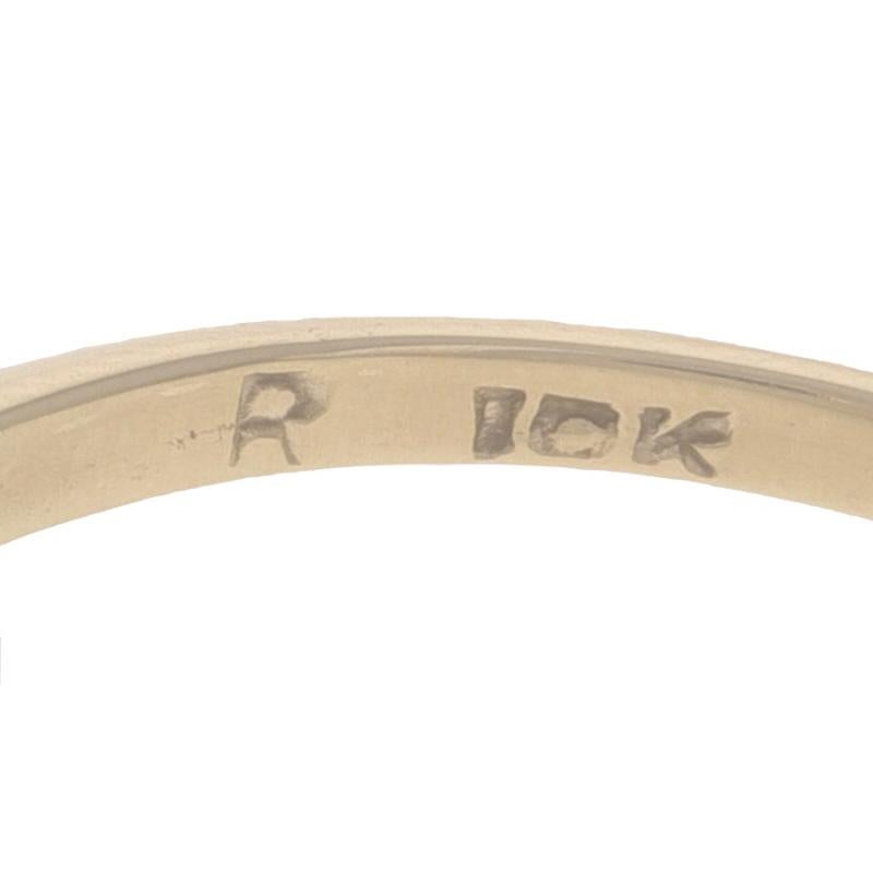 Yellow Gold Diamond Heart Ring - 10k Single Cut Love 3