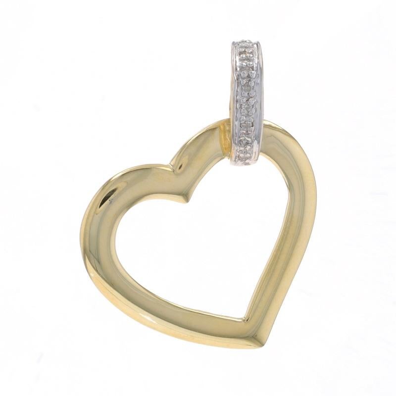 Marke: Michael Anthony

Metallgehalt: 14k Gelbgold & 14k Weißgold

Informationen zu Stein

Natürliche Diamanten
Karat(e): .04ctw
Schnitt: Einfach
Farbe: H - I
Klarheit: I1 - I2

Thema: Herz Silhouette, Liebe

Messungen

Höhe (vom stationären Bügel):