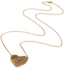 Yellow Gold Diamond Heart With Initial J Pendant