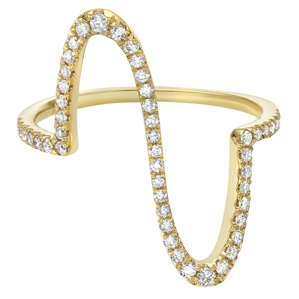 Anillo Latido de Diamante en Oro Amarillo en venta
