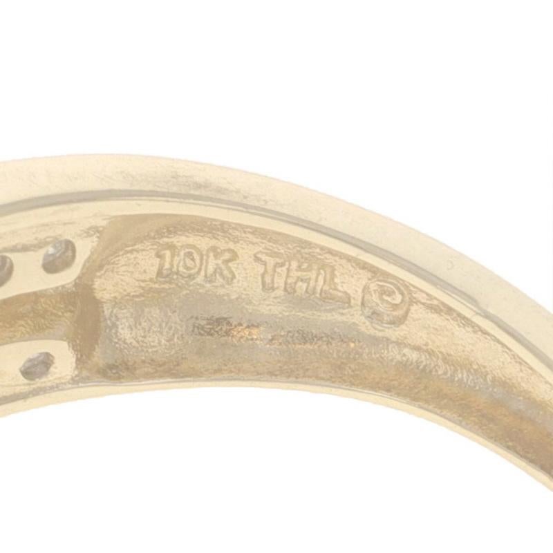 Gelbgold-Diamant-Reifen-Ohrringe 10k Single .50ctw im Zustand „Hervorragend“ im Angebot in Greensboro, NC