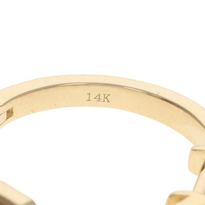 Boucles d'oreilles en or jaune avec diamants - 14k Emerald 1.09ctw Pierced en vente 1