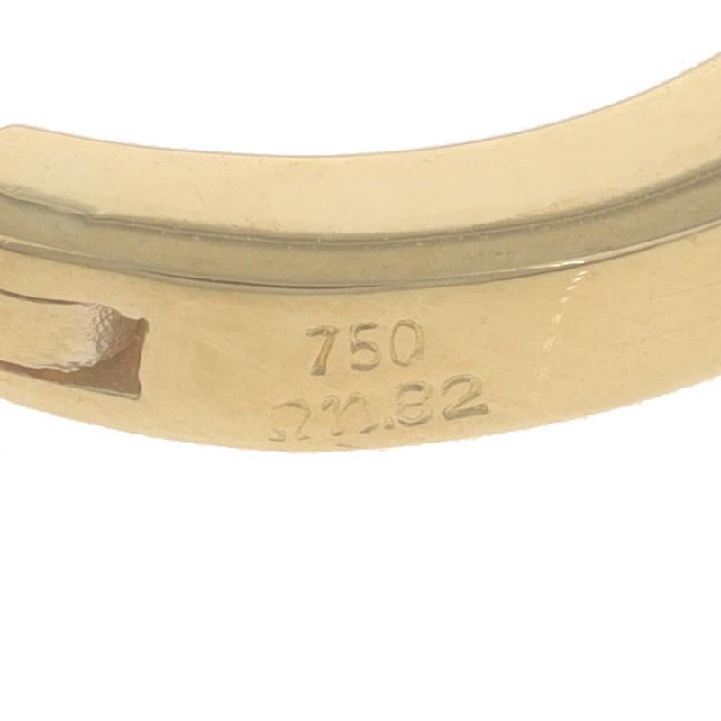 Women's Yellow Gold Diamond Hoop Earrings - 18k Round .60ctw Channel Set Pierced For Sale