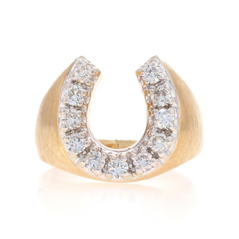 Größe: 12 1/2
Gebühr für Größenanpassung: 3 Größen hoch für $40 oder 2 Größen runter für $30

Metallgehalt: 14k Gelbgold & 14k Weißgold

Informationen zu Stein

Natürliche Diamanten
Karat(e): 1.05ctw
Schliff: Runder Brillant
Farbe: J - K
Reinheit: