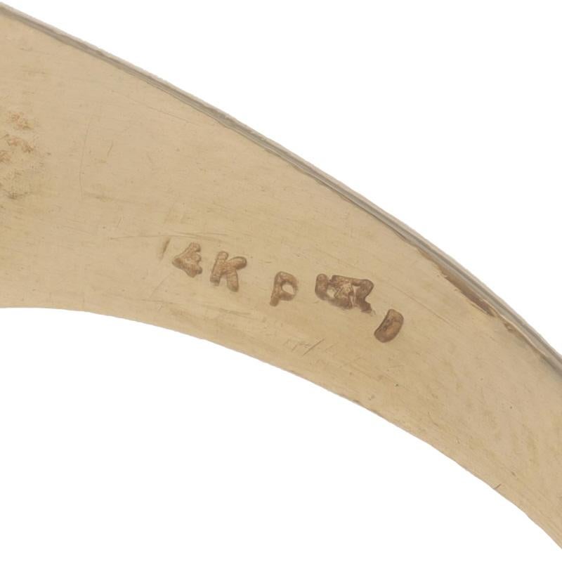 Gelbgold Diamant Hufeisen-Herrenring - 14k Rnd 1,05ctw Reiter Good Luck 3