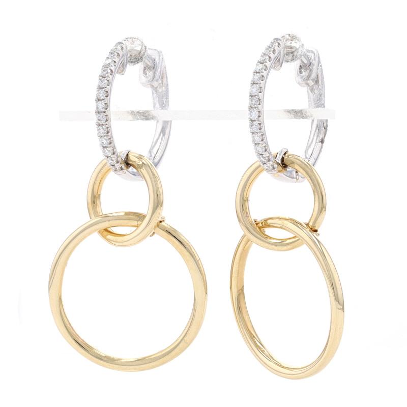 Contenuto metallico: Oro giallo 14k e oro bianco 14k

Informazioni su A. Stone

Diamanti naturali
Carati: .10ctw
Taglio: Rotondo brillante
Colore: G
Chiarezza: VS1 - VS2

Carati totali: .10ctw

Stile: Huggie Hoop Dangle
Tipo di chiusura: Chiusura a