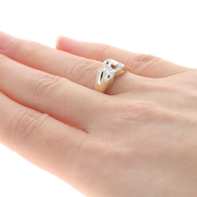 Yellow Gold Diamond Initial L Signet Ring, 14k Script Monogram Letter ...