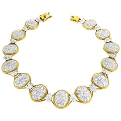 Yellow Gold  Diamond Ladies Bracelet