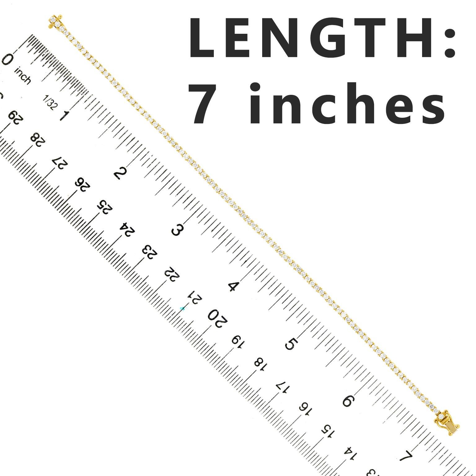 Gelbgold Diamant-Linien-Armband im Angebot 1