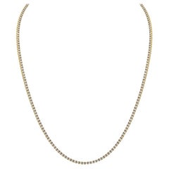 Gelbgold Diamond Line Halskette