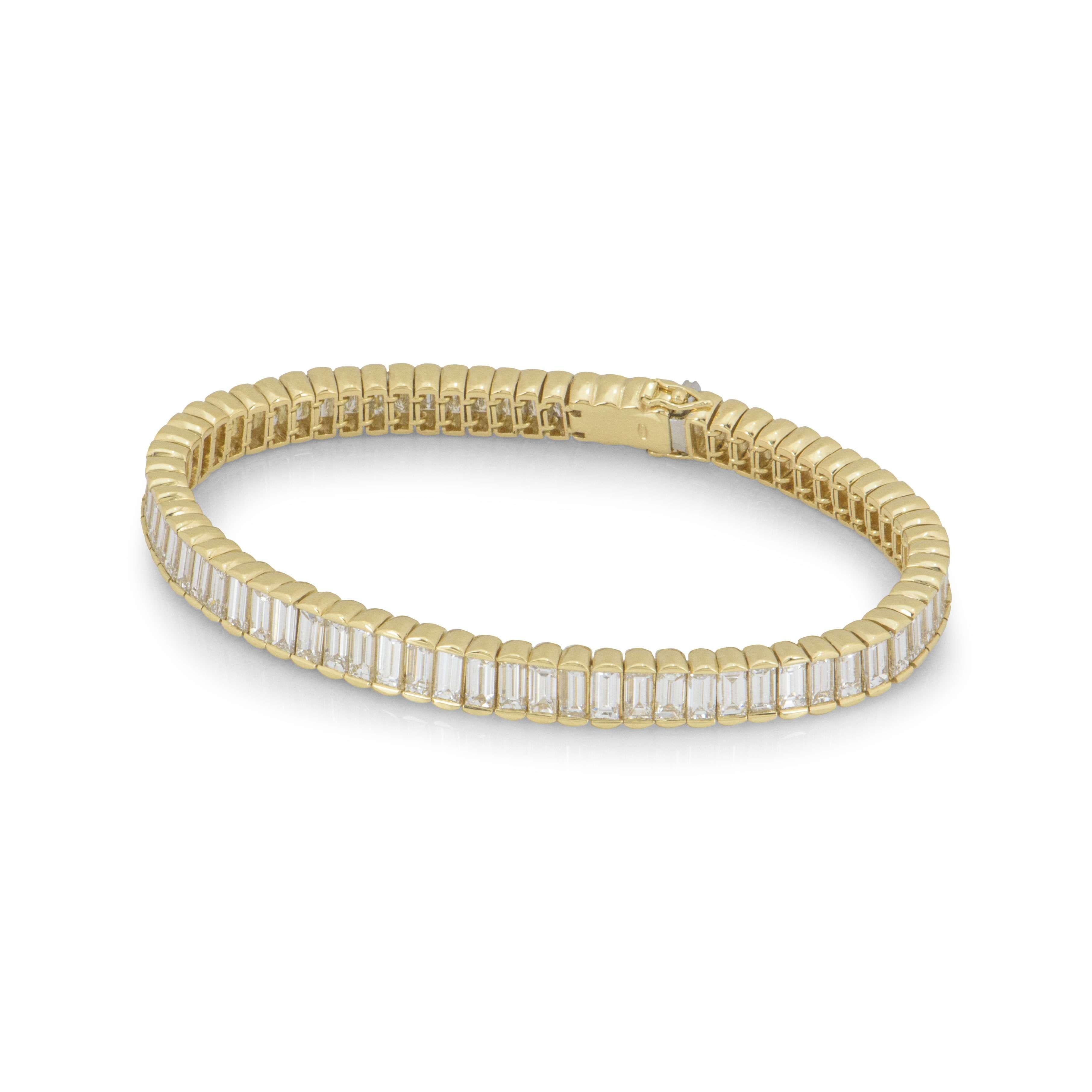 diamond tennis bracelet white gold