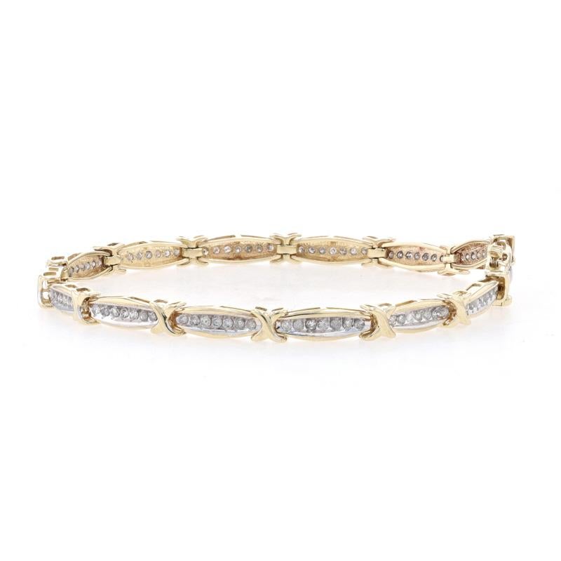 Bracelet à maillons en or jaune 7 1/2