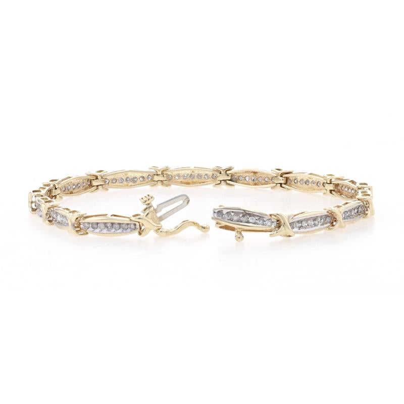 Bracelet à maillons en or jaune 7 1/2