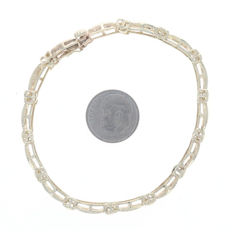Bracelet en or jaune avec diamant Link 7 1/4