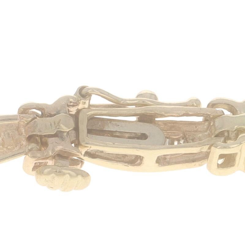 Bracelet en or jaune avec diamant Link 7 1/4