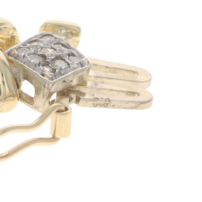 Yellow Gold Diamond Link Bracelet 7 1/4