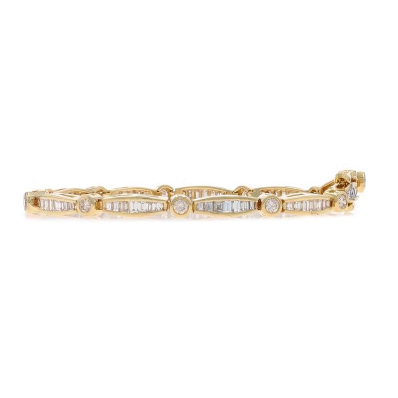 Bracciale A Link in oro giallo 7 1/4