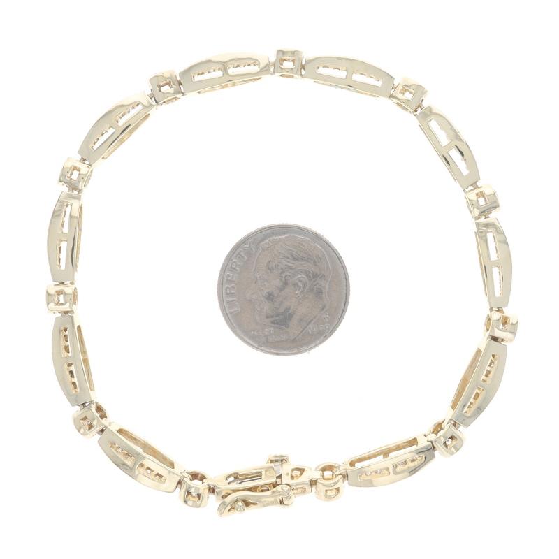 Donna Bracciale A Link in oro giallo 7 1/4