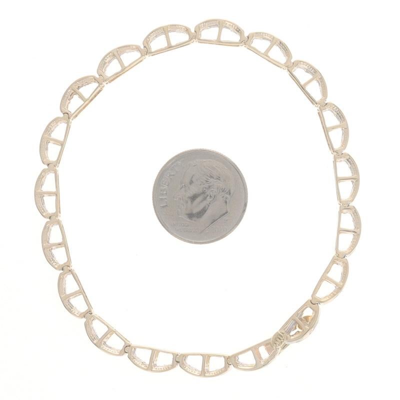 Donna Bracciale A Link in oro giallo 7