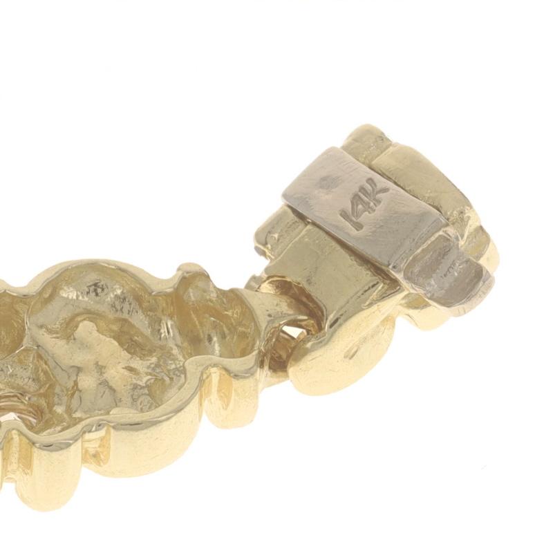 A Link, bracciale in oro giallo con diamanti da 7