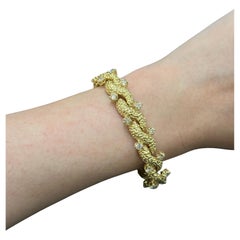 Gelbgold-Diamant-Gliederarmband