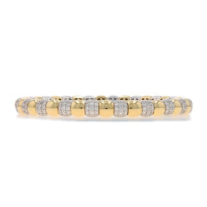Contenuto metallico: Oro giallo 14k e oro bianco 14k

Informazioni su A. Stone

Diamanti naturali
Carati: 1,95ctw
Taglio: Rotondo brillante
Colore: G - H
Chiarezza: SI1 - SI2

Carati totali: 1,95ctw

Stile del braccialetto: Bracciale A Link