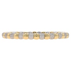 Bracciale A Link Flex in oro giallo 6 3/4" 14k Brillante rotondo 1,95ctw