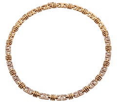 Yellow Gold Diamond Link Necklace