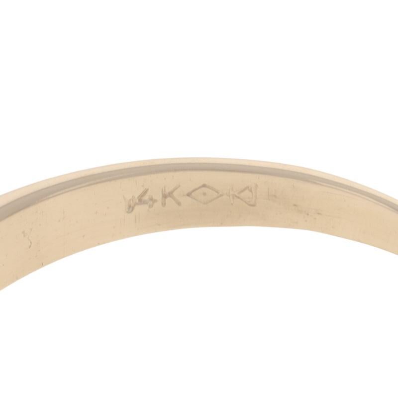 Alliance en or jaune avec diamant pour homme - 14k Rd .24ctw Channel Set Milgrain Ring en vente 2