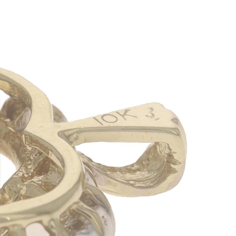 Pendentif coeur mère & Child en or jaune 10k SingleCt .20ctw Family Love Pour femmes en vente
