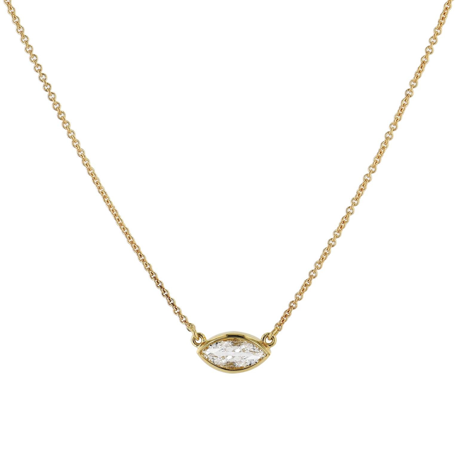 Yellow Gold Diamond Necklace